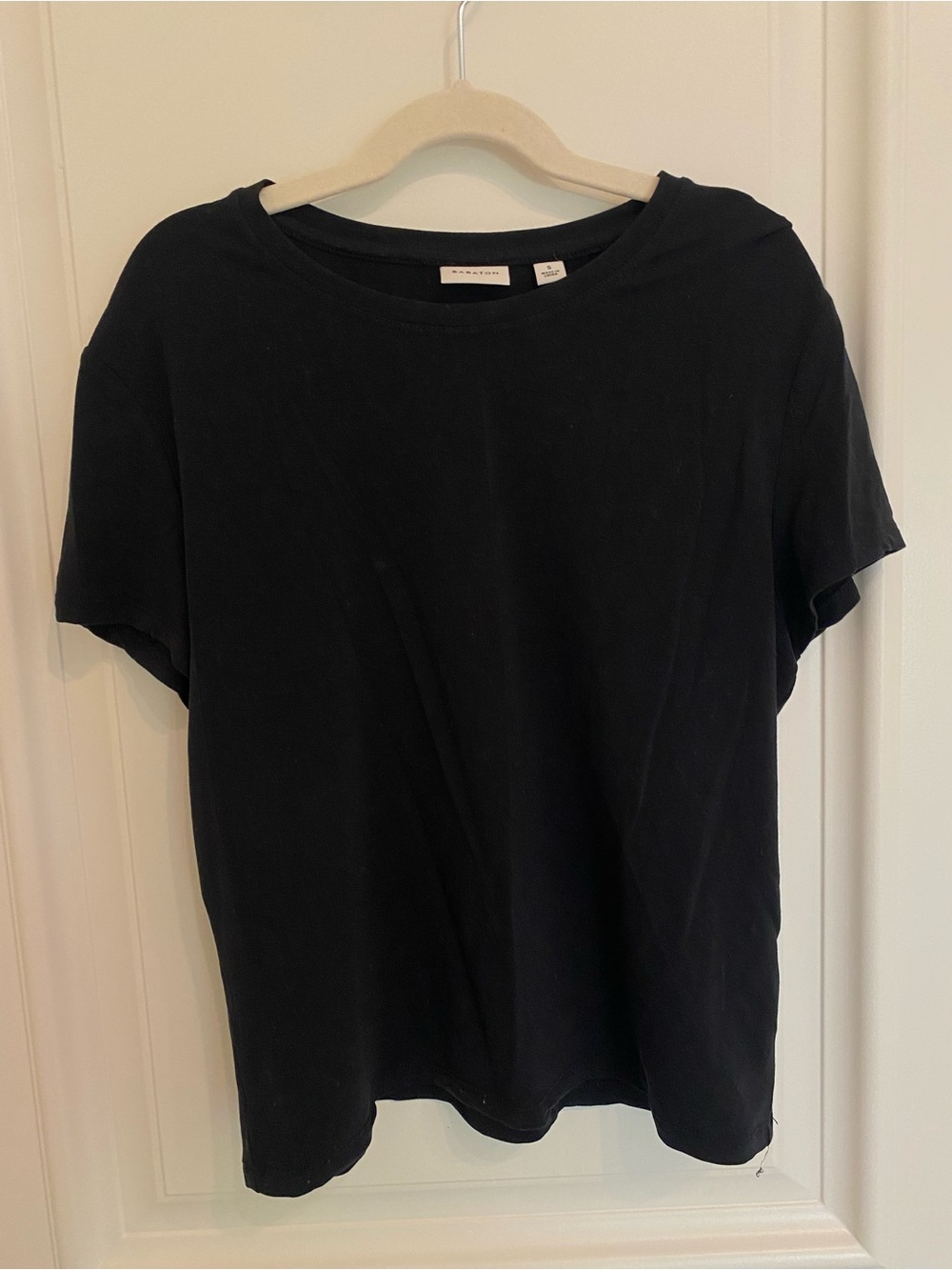 Babaton Black Short-Sleeve Crewneck Tee